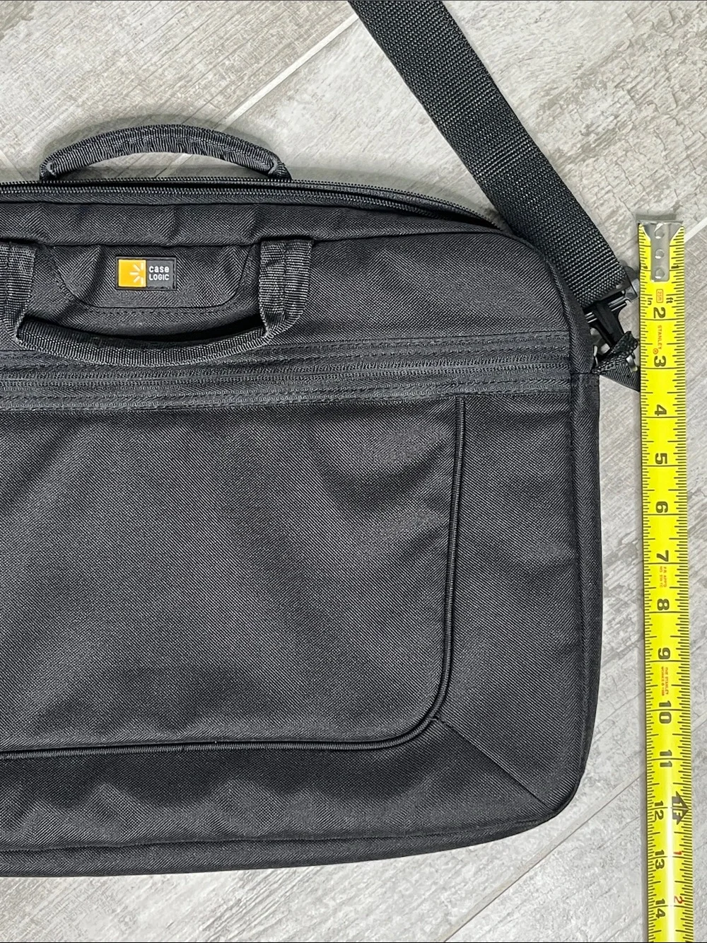 NWOT Case Logic Black Laptop Padded Briefcase with Adjustable Shoulder Strap
